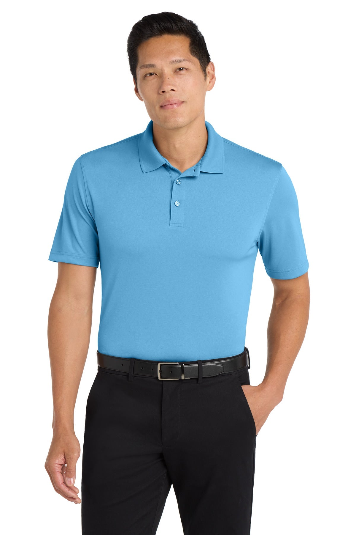 Port Authority K110 modelo frente color carolina-blue