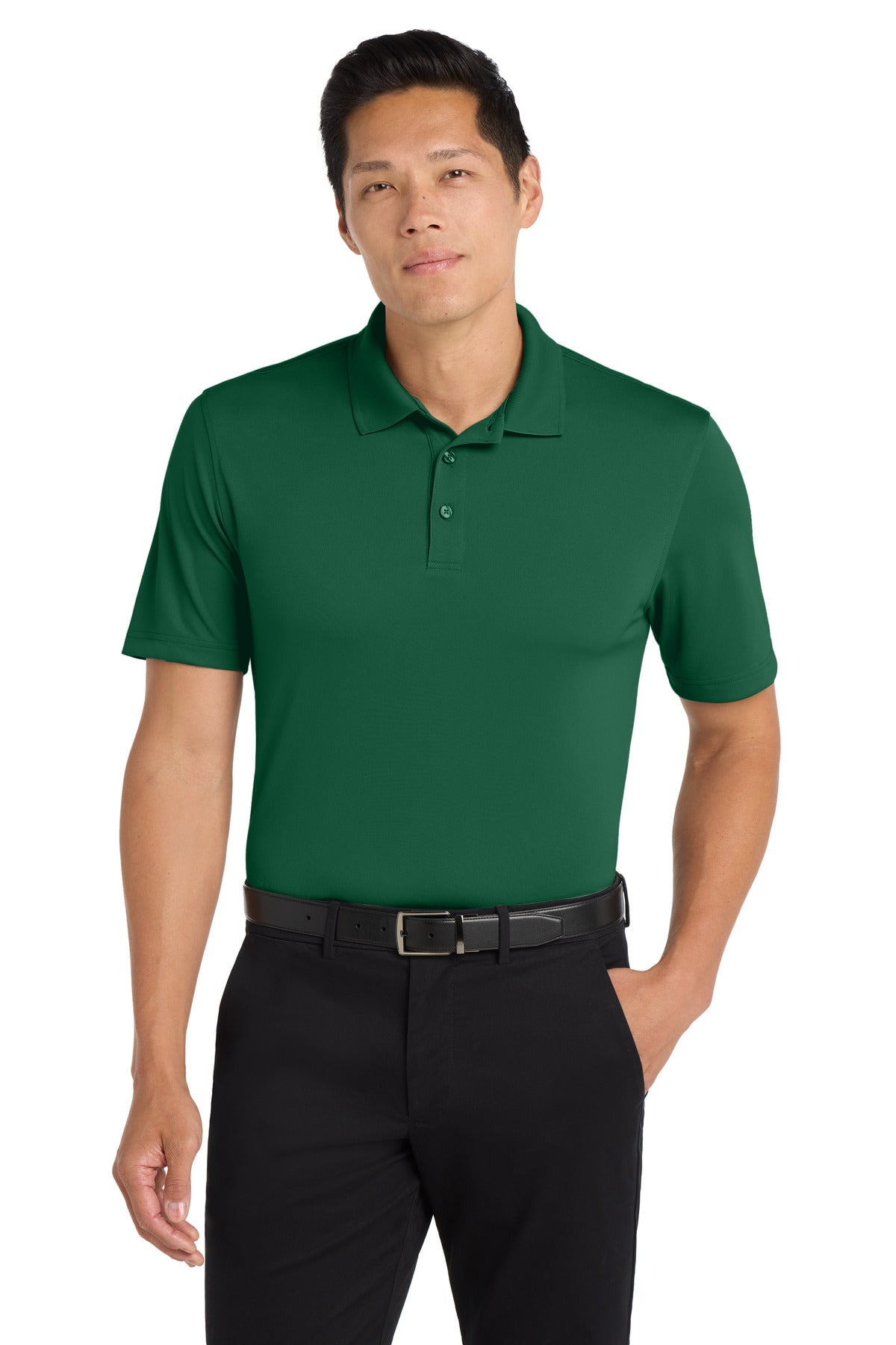 Port Authority K110 modelo frente color deep-forest-green