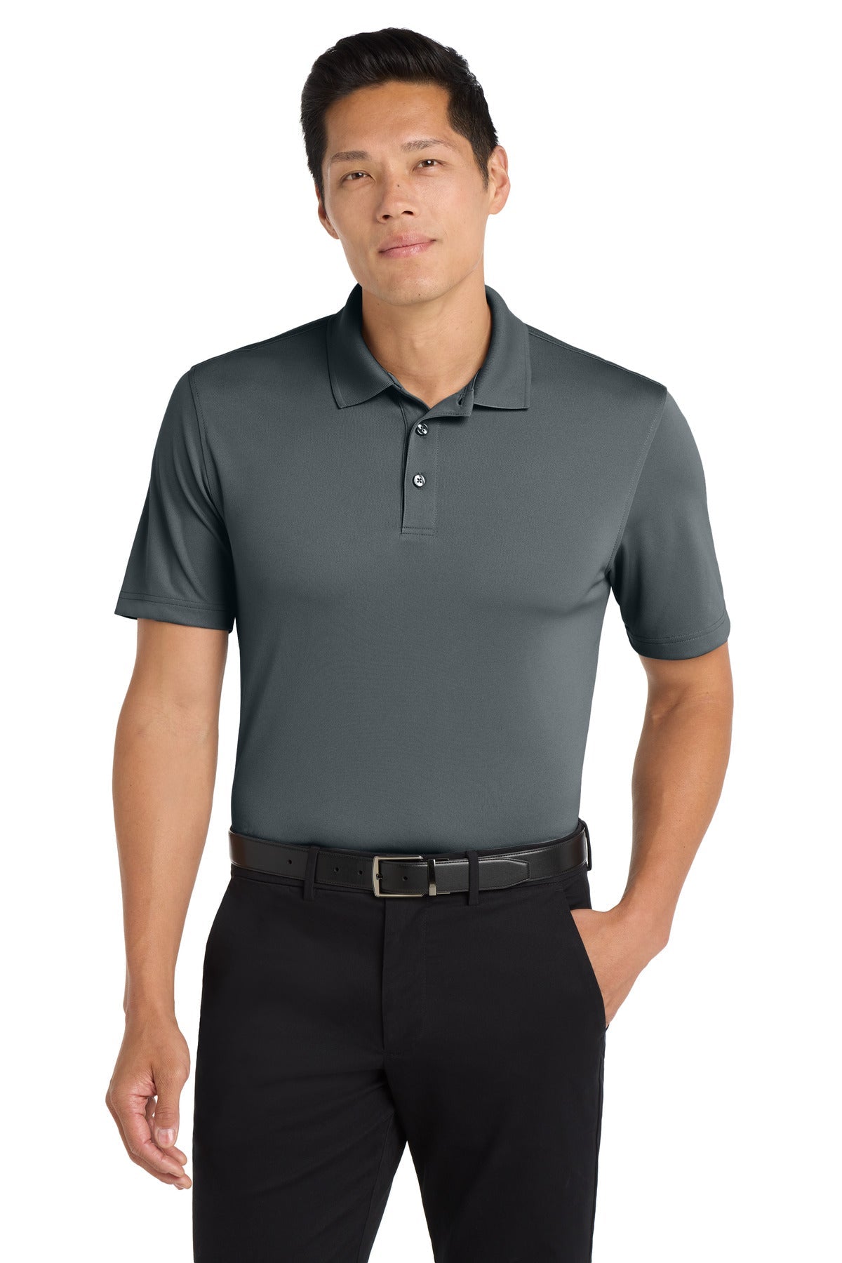 Port Authority K110 modelo frente color graphite