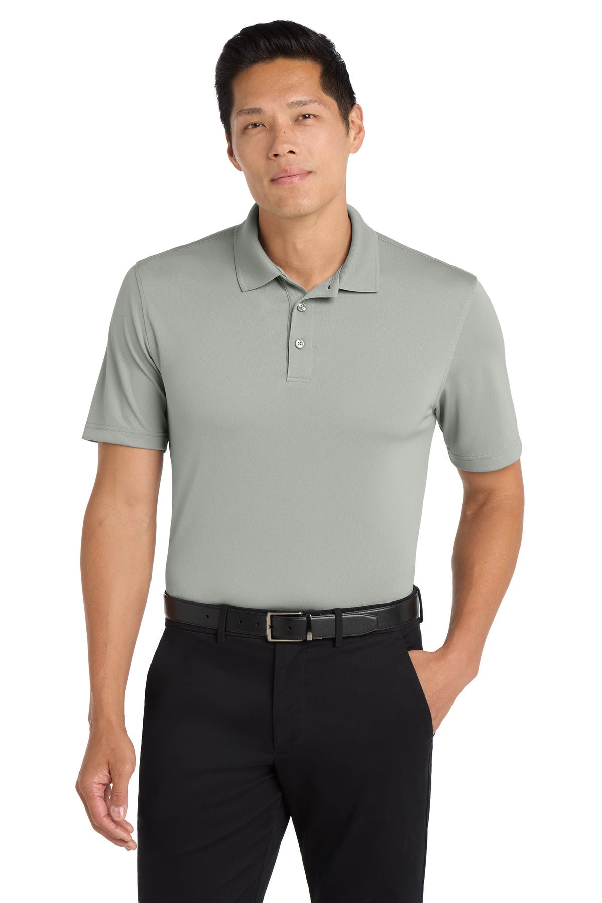 Port Authority K110 modelo frente color gusty-gray