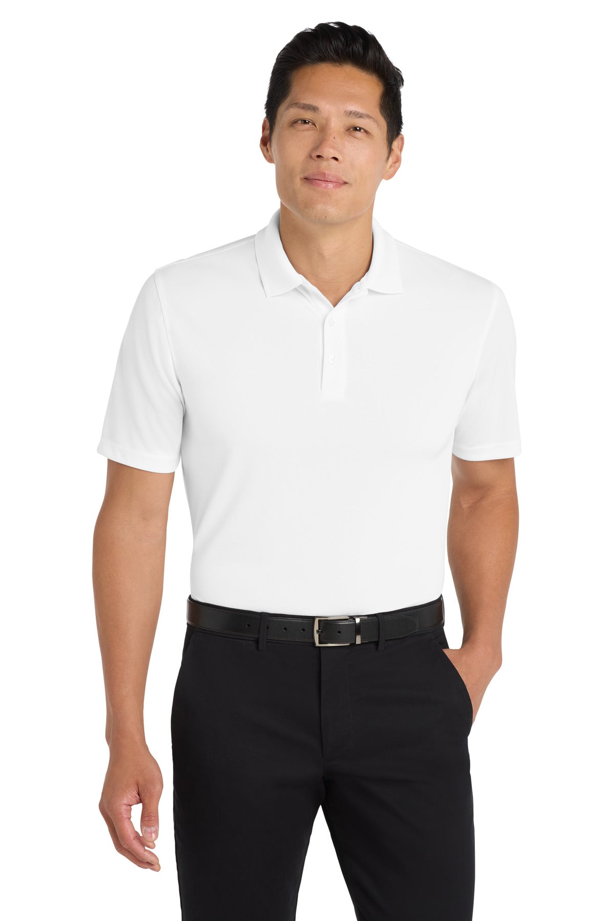 Port Authority K110 modelo frente color white